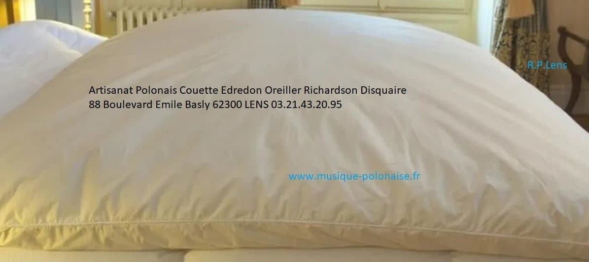 EDREDON en DUVET 200X200 PIERZYNA 3550 gr. de duvet